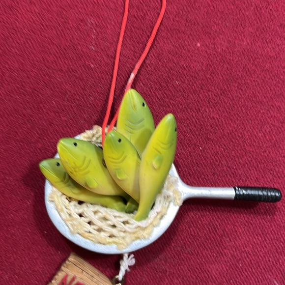 2 fishing ornaments net profit, bait em hook em bag em bass waders net fisherman - Picture 4 of 8